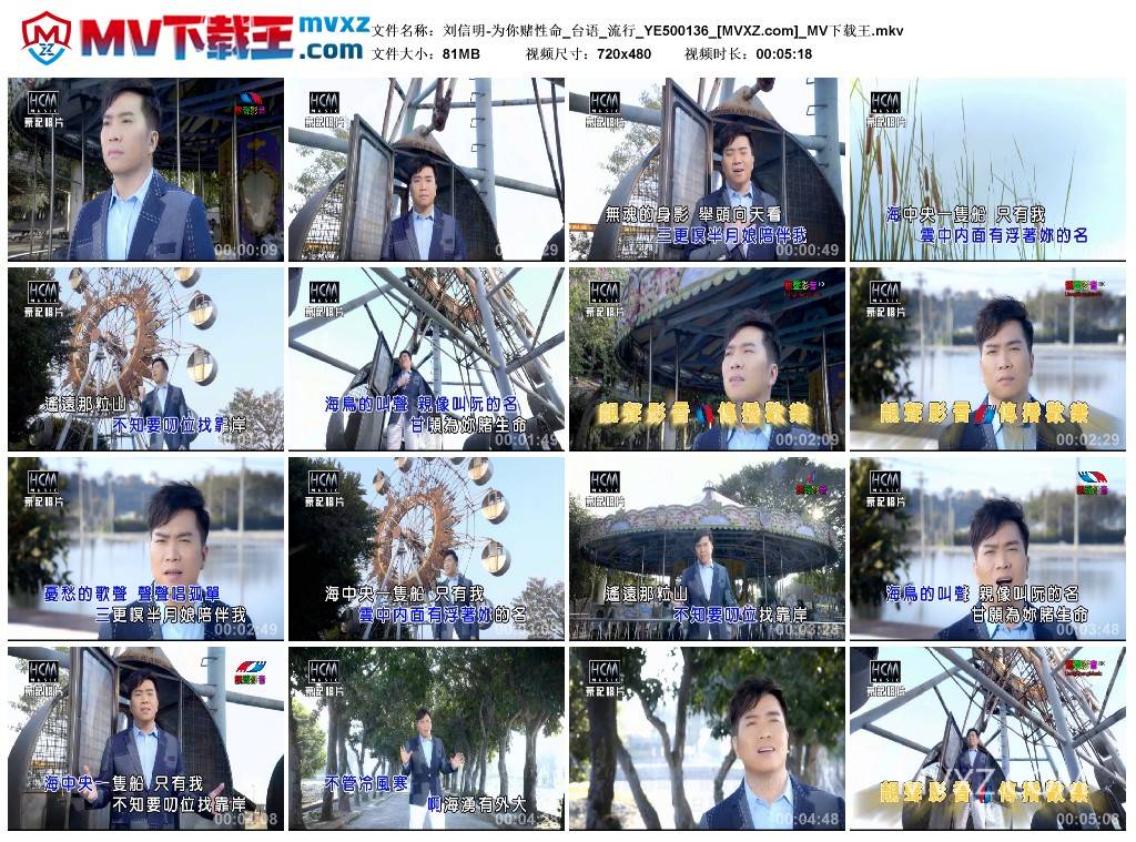 刘信明-为你赌性命_台语_流行_YE500136